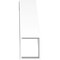 Ekena Millwork 5-in. W x 16-in. D x 16-in. H Burlington Architectural Grade PVC Knee Brace BRCP05X16X16BUR - alternate 5